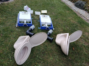 Prodám WC Geberit, umyvadla, desku s dřezem. - 3