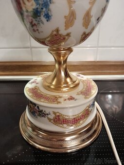 Stará lamp, lampička porcelán z Itálie - 3