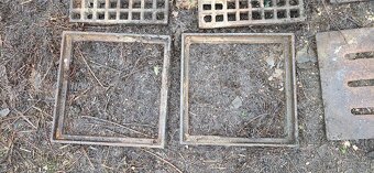 Litinové poklopy na kanál + rámečky + kryty - 3