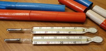 MINUTOVÝ RTUŤOVÝ TEPLOMĚR LÉKAŘSKÉ RETRO ART DECO - 3