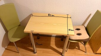 Jídelní stůl + 3 židle - 3