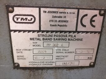 Pásová pila TMJ PP 362A - 3