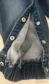 Chlapecké kalhoty/džíny na patentky, vel.80 - 3