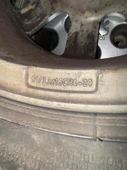 Alukola Peugeot 16" + letní pneumatiky - 3