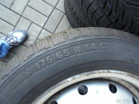 Plechové disky Citroen 14" 4x108 zimní pneu 175/65 R14 C - 3