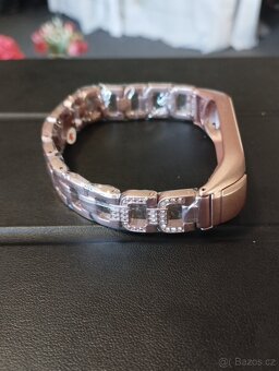 Řemínek pro Mi band 3 a 4 rose gold - 3