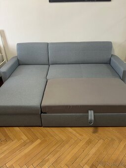 Rozkládací rohová sedačka s úložním prostorem SCONTO - 3