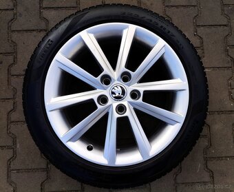 Alu kola originál Škoda Octavia III 5x112 R17 Teron - 3