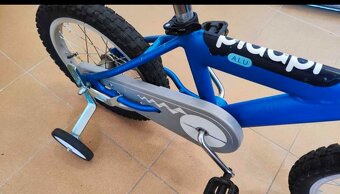 Dětské kolo Yedoo Pidapi 16" Alu světlé-modá včetně koleček - 3