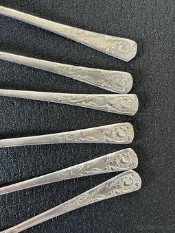 6x čajová lžička z alpaky (melchior), USSR - 3