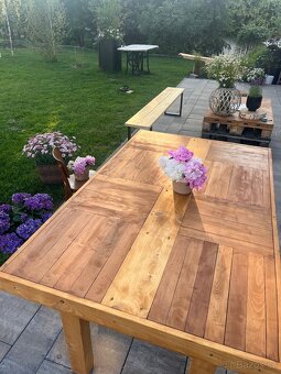 Parketový stůl, stůl z palet - 3