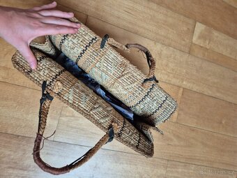 Vintage protektorátní slaměná kabelka – originál - 3