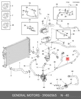 Opel Insignia trubka chladícího okruhu 39060565 - 3