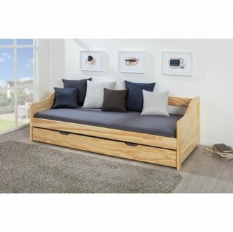 Jednolůžko dřevěná postel s přistýlkou LAURA - 3