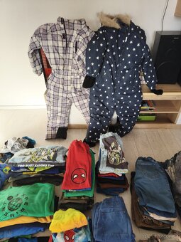 Velký set oblečení kluk 116, 122 - 3