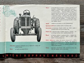 Prospekt traktor Zetor 25 ( 1951 ) česky - 3