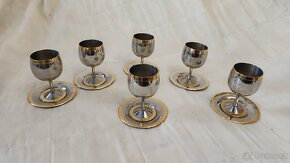 Zepter Prince set likérových číšek - zlacené - 6ks - 3