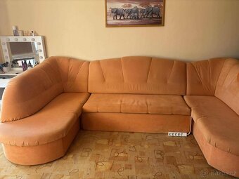 Rozkládací rohová sedací souprava do U – 315×150 cm, úložný - 3