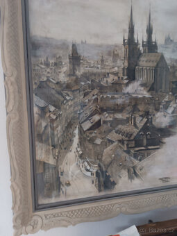 Karel Votlučka  Praha od Prašné brány - 3