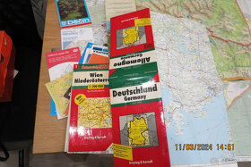 Různé turistyské mapy, mapy památek v ČR,mapy evropských stá - 3