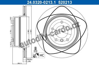 BMW Nové zadní kotouče ATE 520213 - 3