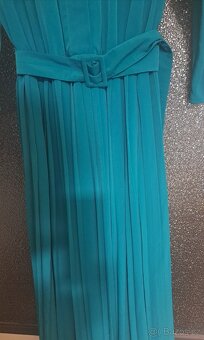 Plisované společenské šaty vel.L - 3