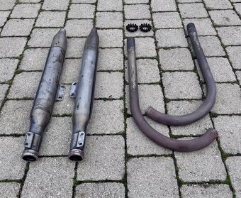 Jawa ČZ malá kývačka i půlbuben - výfuky - 3