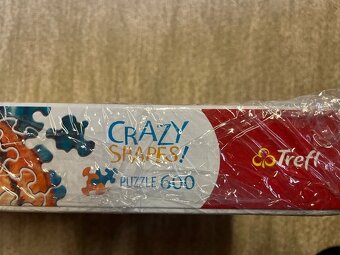 Puzzle - Crazy shapes Trefl Útok tygra - 600 dílků - 3