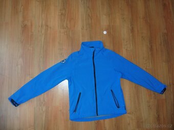 Modrá softshell bunda AlpinePro vel. 152/158 cm - 3