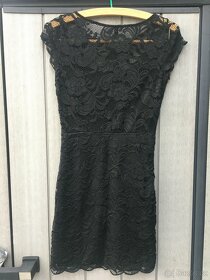Krajkové černé společenské šaty H&M - 3