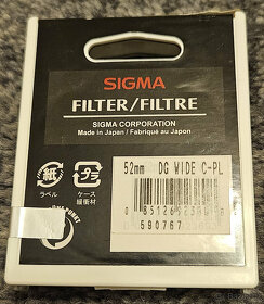 SIGMA filtr polarizační cirkulární 52 mm DG MC - 3