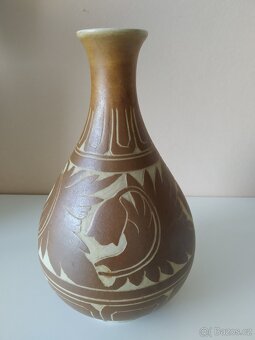 Stará keramická váza-značená - 3