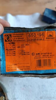 Sada brzdových čelistí ATE650196 Peugeot, Citroen, pakny - 3