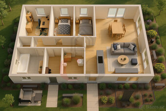 Prodej novostavby rodinného domu 4+kk, 101 m², pozemek 482 m - 3