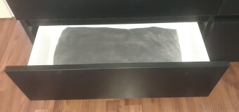 Komoda 120x80x30 černá - 3