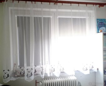 Detska záclona s pandami 160x350cm - 3
