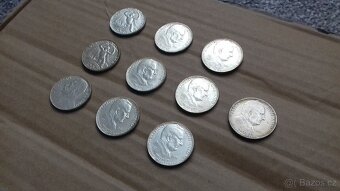 Stříbrné pamětní výroční mince 100 Kčs Stalin Gottwald Únor - 3
