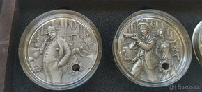 Kompletní sada Gangster - stříbrné mince. - 3