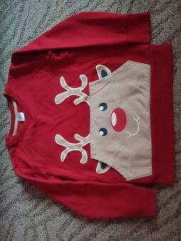 Vánoční mikina vel. 128 - 3