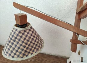 Lampa s poličkou nebo polička s lampou retro 300,- Kč - 3