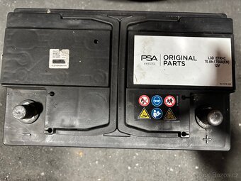 Autobaterie original PSA 12V 70 Ah 760 A, použita 1 rok - 3