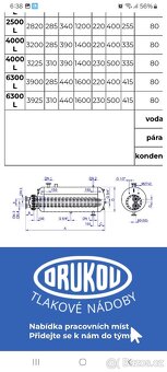 Ohřívač vody ležatý DRUKOV OVL – 2500 l s izolací - 3