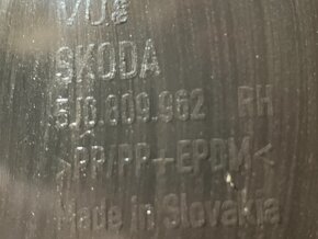 ŠKODA FABIA 2 - 5J 07-10 - nadkolí PP - 5J0809962RH - 3