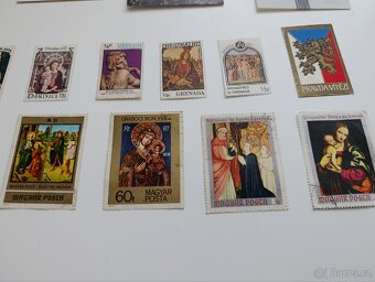 Poštovní známky a obrázky s křesťanství z roku 1974-1977 - 3