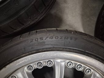 ALU disky RH, BMW E30, 4X100, dobré pneu - 3