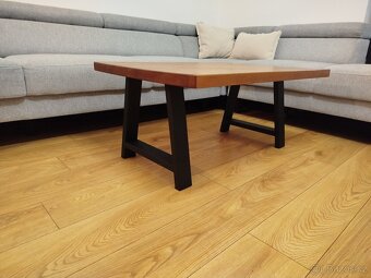 Kovové nohy na stůl ve tvaru A černé (2 ks v sadě) - 3