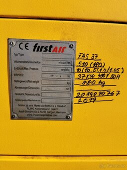 Šroubový kompresor FIRST AIR – FAS 37 - 3
