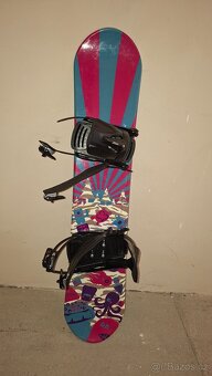 SET Dětský snowboard 110cm + Boty Gravity vel. 34/35 - 3