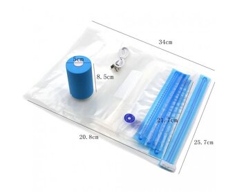 Vakuové sáčky na potraviny 5ks + USB odsávačka - 3