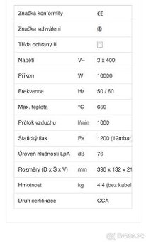 Profi horkovzdušná pistole LEISTER FORTE S3 - 3